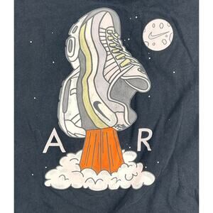 Nike Tee Youth Size Large Black Short Sleeve Sportswear Swoosh Air Jordan